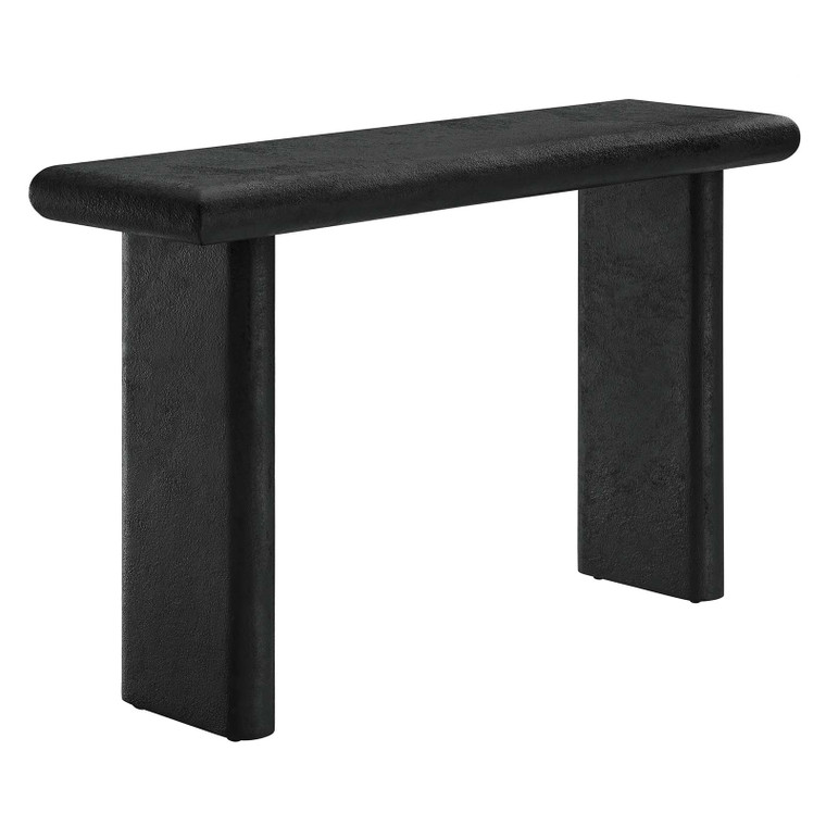 Relic Concrete Textured Console Table - Black EEI-6577-BLK By Modway Furniture