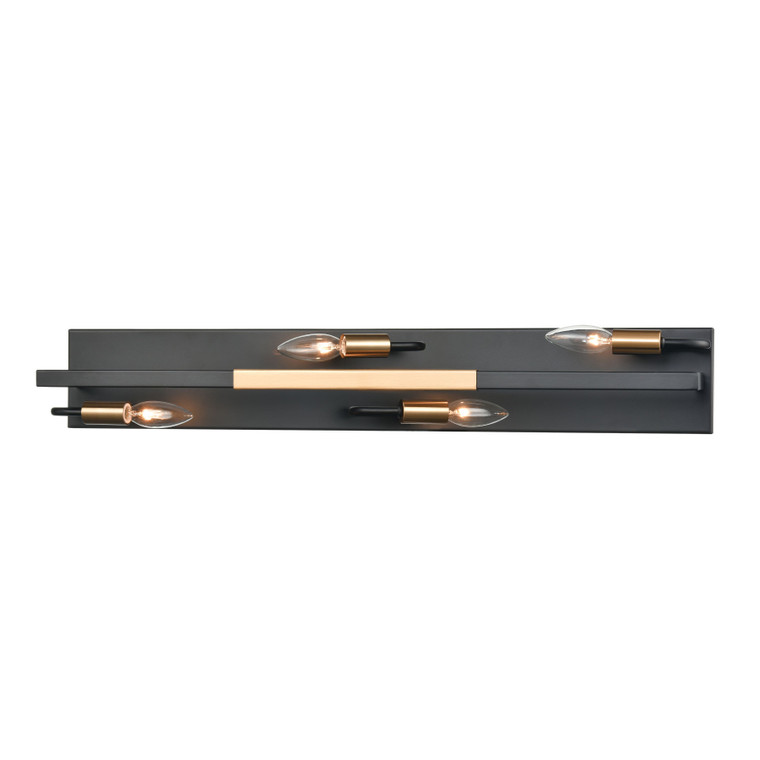 Elk Heathrow 31'' Wide 4-Light Vanity Light - Matte Black 15453/4