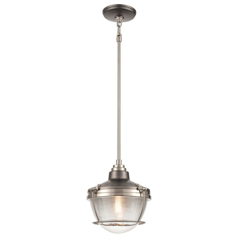 Elk Seaway Passage 10'' Wide 1-Light Mini Pendant - Satin Nickel 16515/1