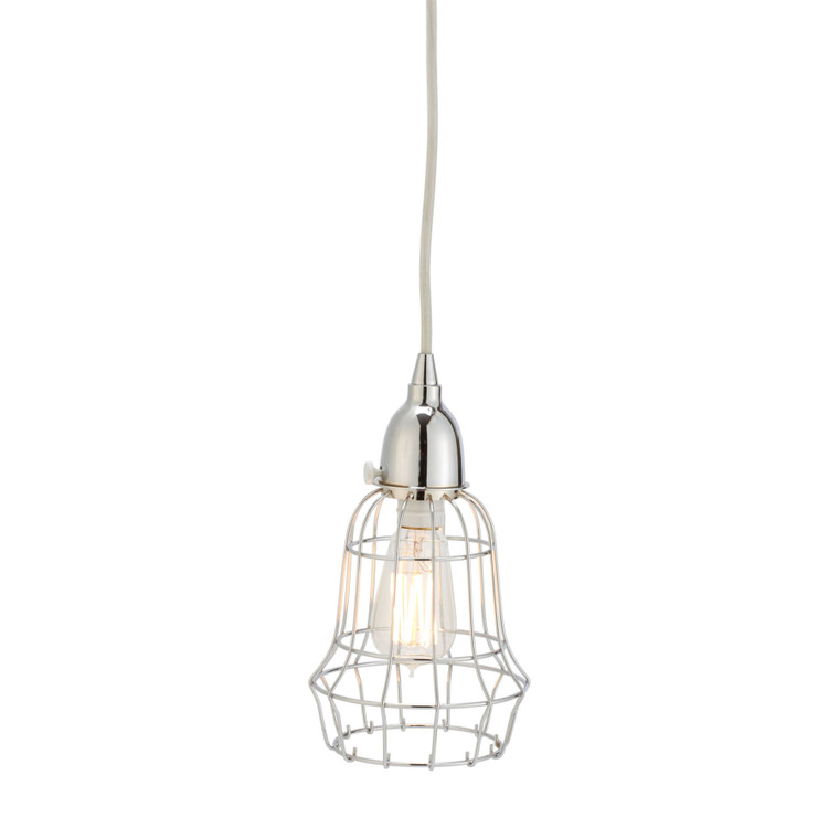 Elk Wire 6'' Wide 1-Light Mini Pendant - Silver 225040