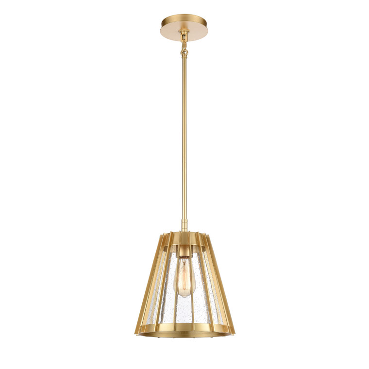 Elk Open Louvers 10'' Wide 1-Light Pendant - Champagne Gold 82105/1