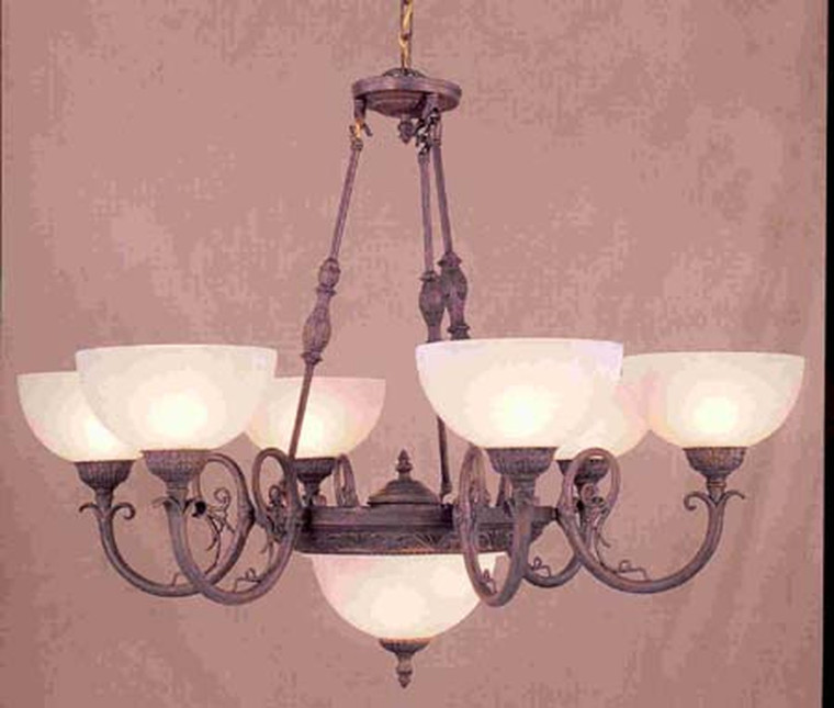 Elk Chandelier With Bot Glass Bowl 88113