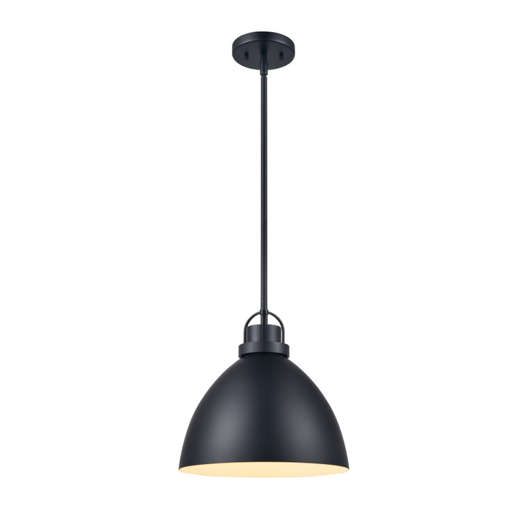 Elk Somerville 12'' Wide 1-Light Pendant - Matte Black 89620/1