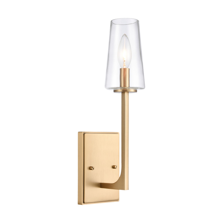 Elk Fitzroy 16'' High 1-Light Sconce - Lacquered Brass 89970/1