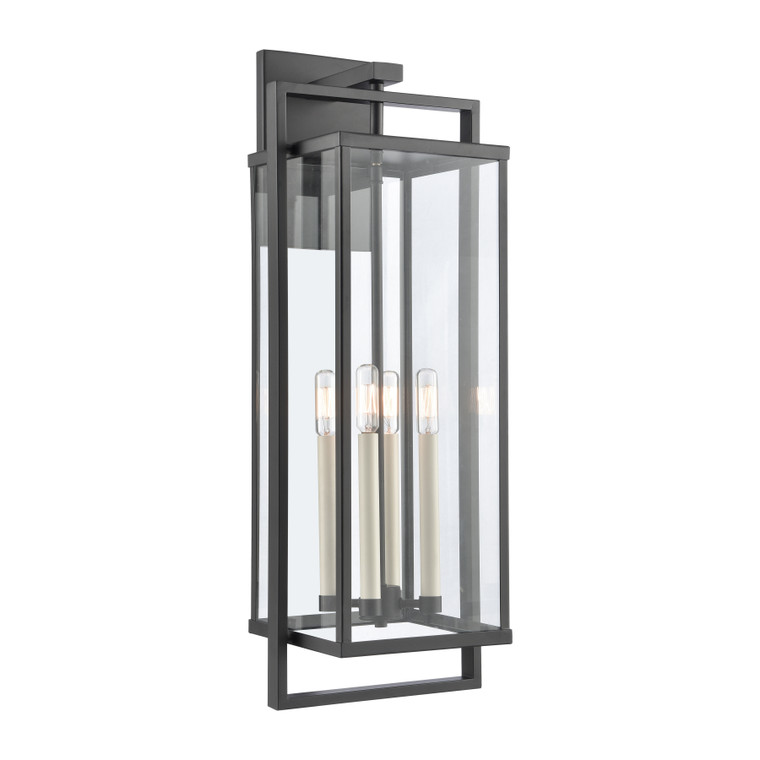 Elk Gladwyn 30'' High 4-Light Outdoor Sconce - Matte Black 90003/4