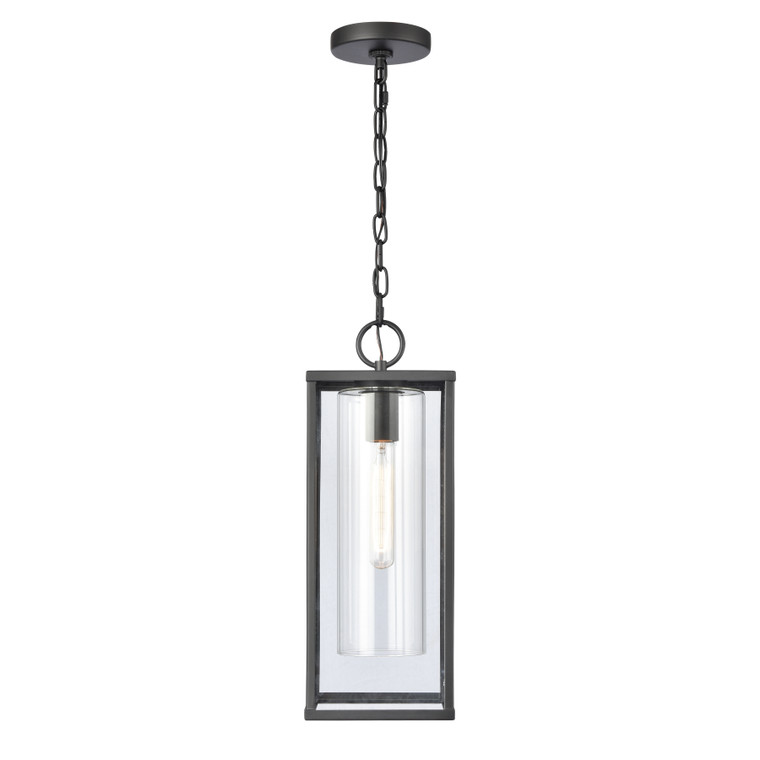 Elk Augusta 19'' High 1-Light Outdoor Hanging Light - Matte Black 90013/1