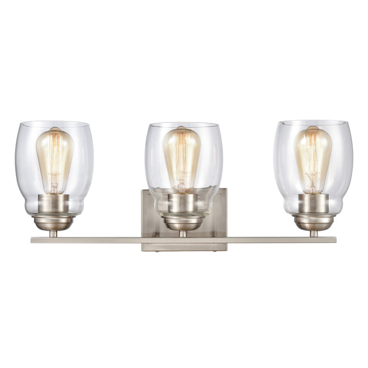 Elk Calistoga 22'' Wide 3-Light Vanity Light - Brushed Nickel CN320312