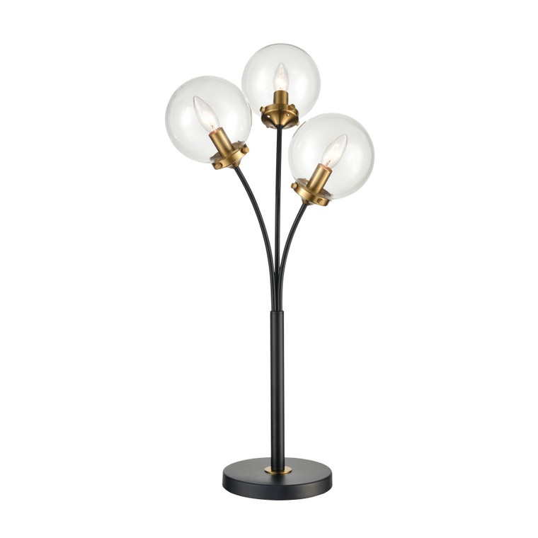 Elk Boudreaux 32'' High 3-Light Table Lamp - Matte Black D4482