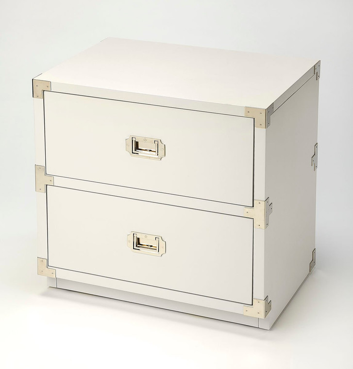 Butler Anew White 2 Drawer Campaign Chest 5257288 "Special"