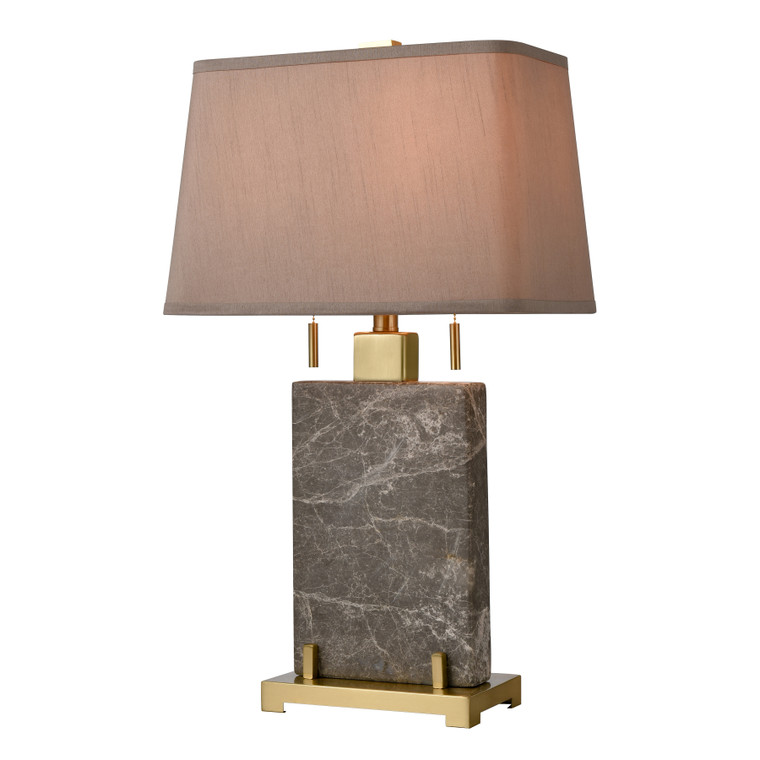 Elk Windsor 27'' High 2-Light Table Lamp - Honey Brass D4704