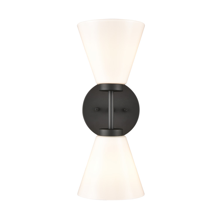 Elk Houghton 15'' High 2-Light Vanity Light - Matte Black EC89262/2