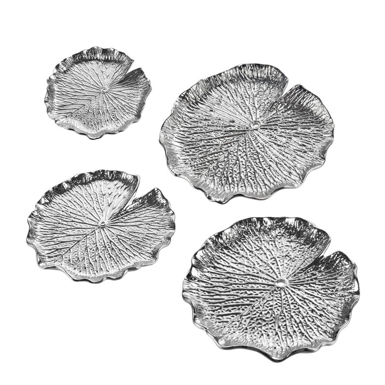 Elk Lilypad Bowl - Set Of 4 Silver H0017-10429/S4