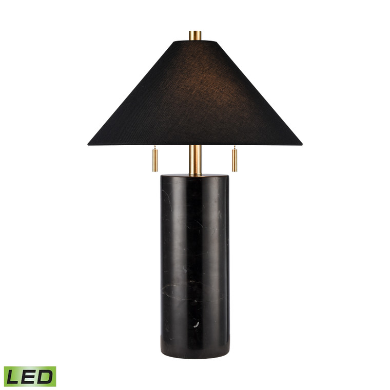 Elk Blythe 26'' High 2-Light Table Lamp - Black - Includes Led Bulbs H0019-10337-LED
