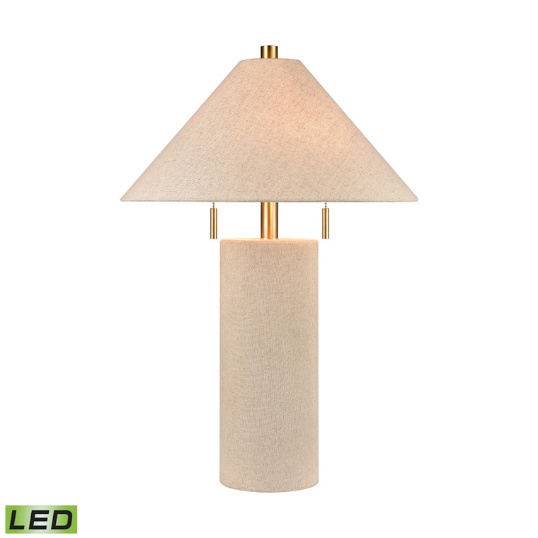 Elk Blythe 26'' High 2-Light Table Lamp - Linen - Includes Led Bulbs H0019-10338-LED