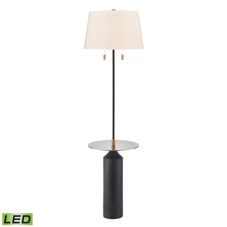Elk Shelve It 65'' High 2-Light Floor Lamp - Matte Black - Includes Led Bulbs H0019-9584-LED