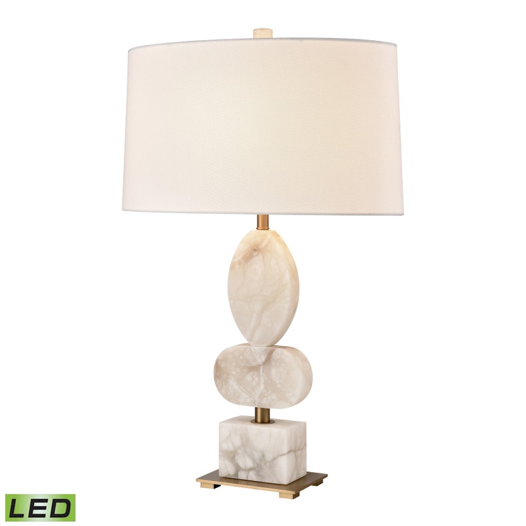 Elk Calmness 30'' High 1-Light Table Lamp - White - Includes Led Bulb H0019-9596-LED