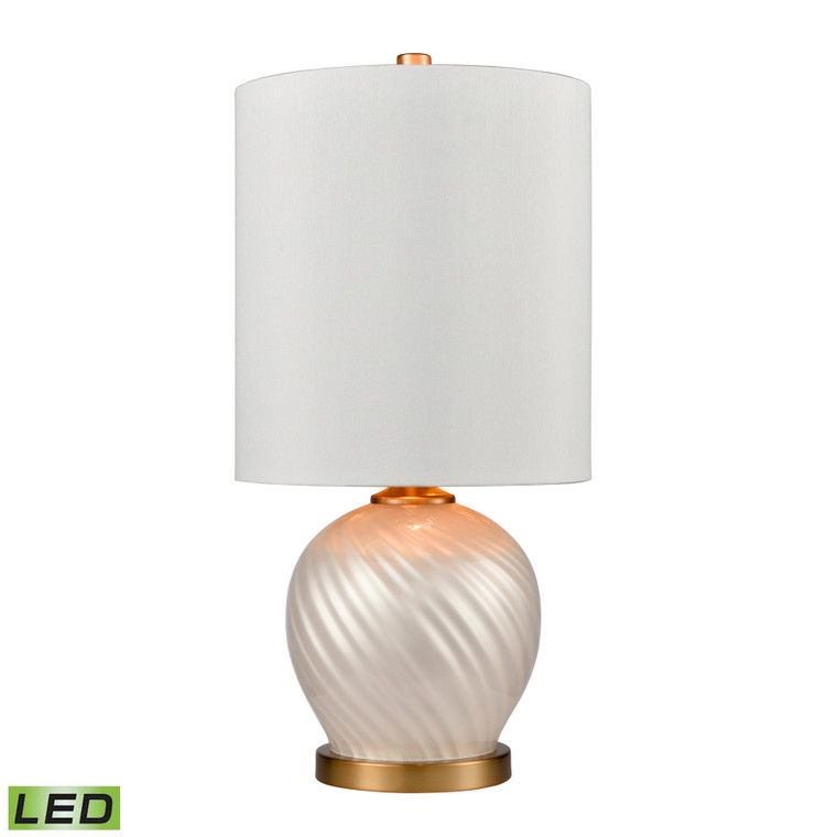 Elk Koray 21'' High 1-Light Table Lamp - Pearl - Includes Led Bulb H019-7237-LED