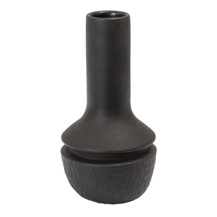 Elk Shadow Vase - Medium Matte Black H0517-10718