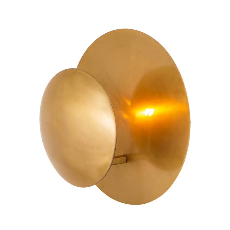 Elk Lorens 12.5'' High 1-Light Sconce - Aged Brass H0808-7565