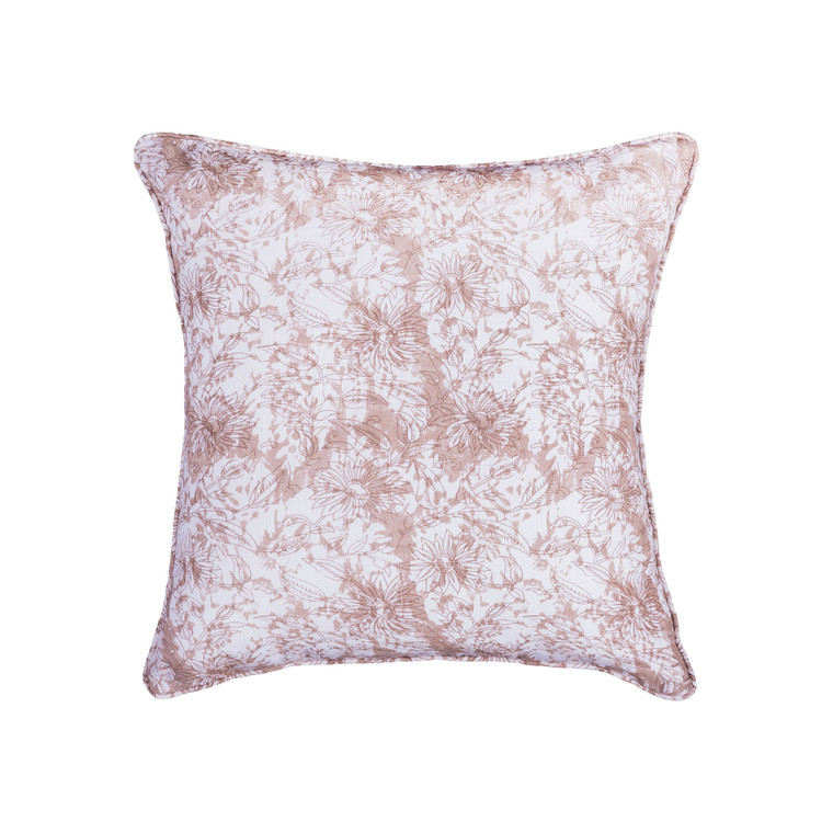 Elk Block Print 20X20 Hand-Printed Reversible Pillow In 100% Cotton PLW036
