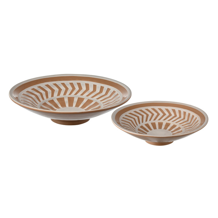 Elk Aidy Bowl - Set Of 2 Glazed Terracotta S0017-11254/S2