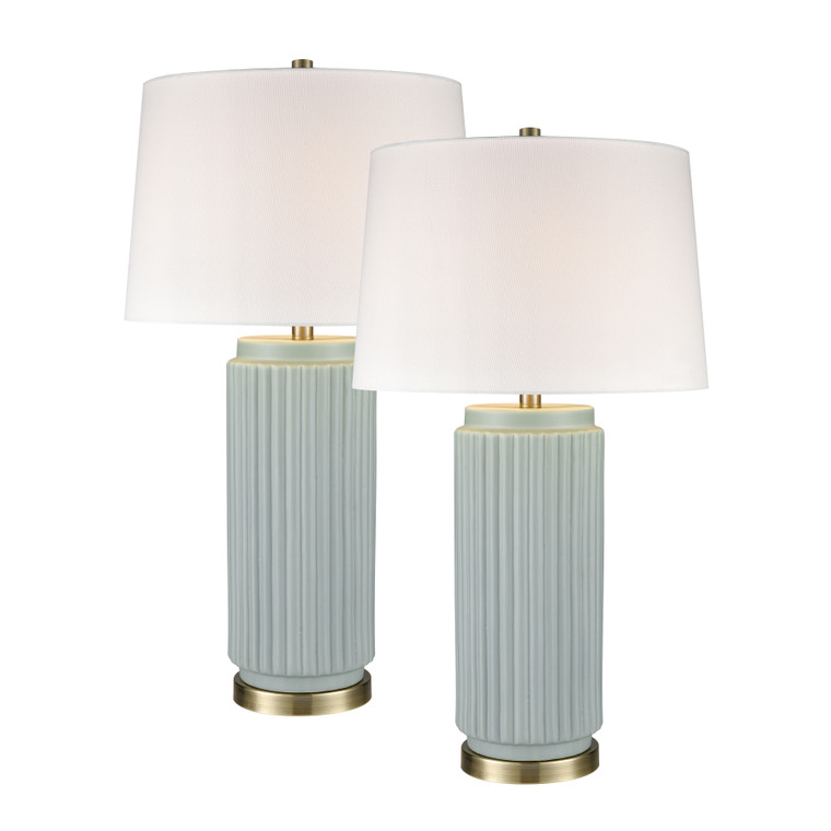 Elk Knox 30'' High 1-Light Table Lamp - Set Of 2 Light Blue S0019-10294/S2