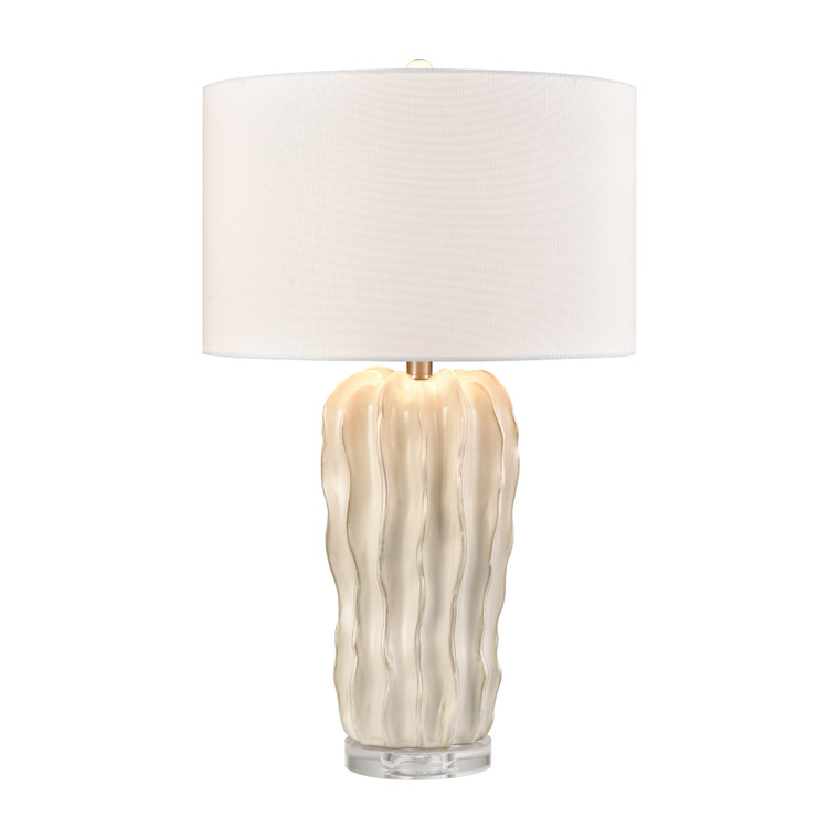 Elk Genesee 27.5'' High 1-Light Table Lamp - White Glazed S0019-11140