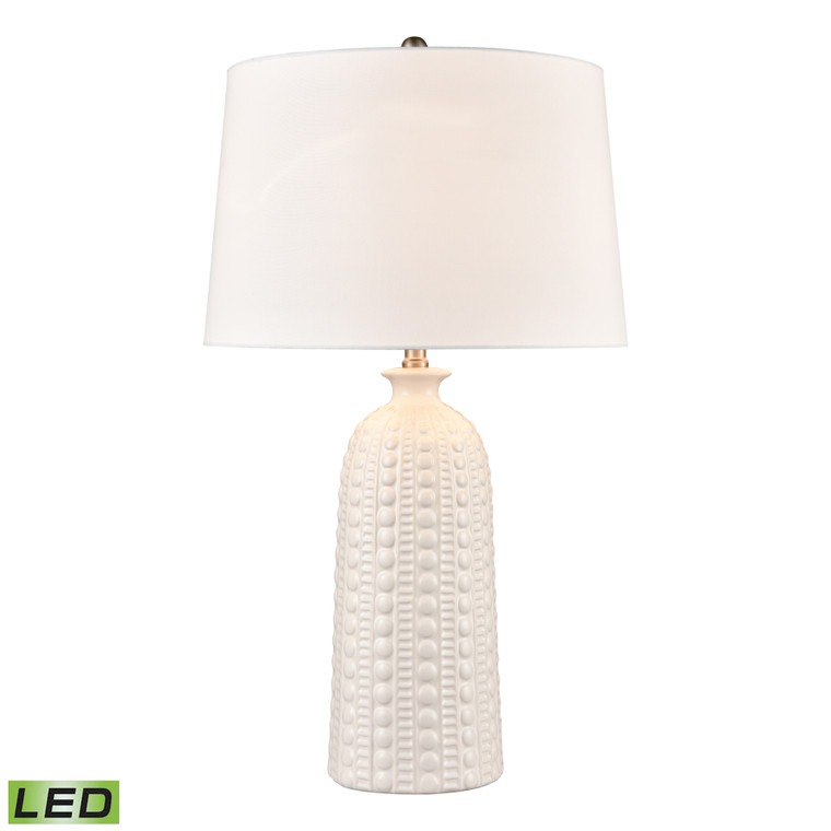 Elk Marcia 30'' High 1-Light Table Lamp - White - Includes Led Bulb S0019-8581-LED