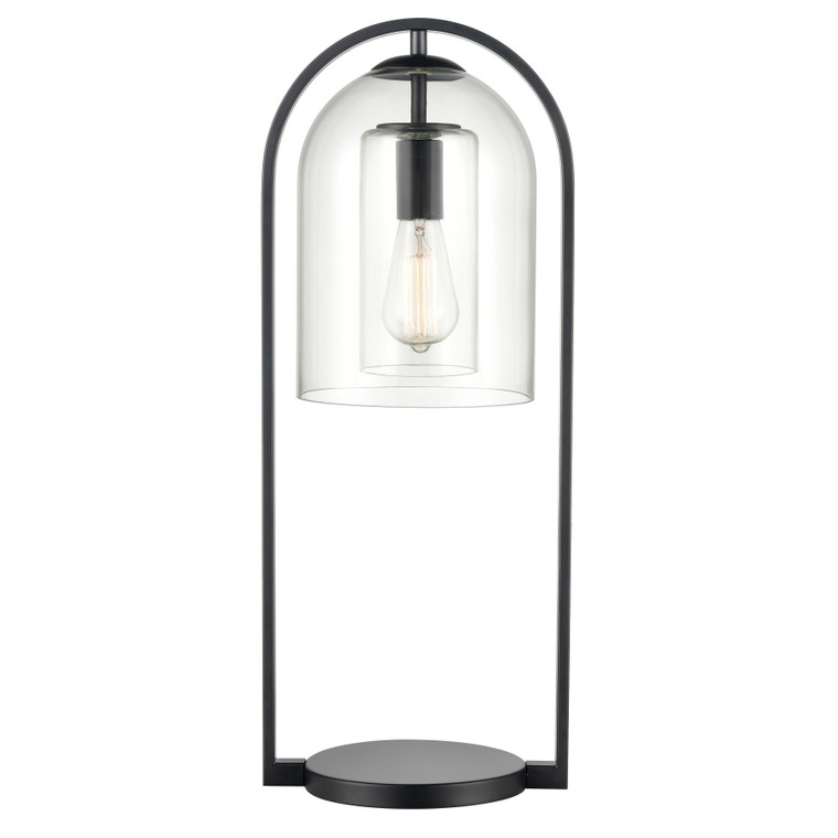 Elk Bell Jar 28'' High 1-Light Desk Lamp - Matte Black S0019-9580