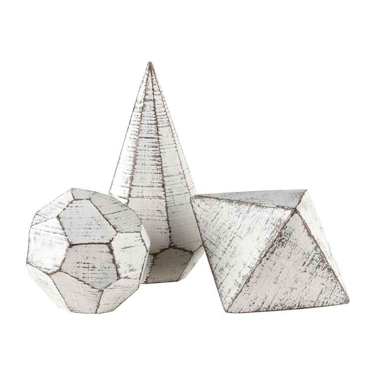 Elk Copas Decorative Object - Set Of 3 White S0037-9173/S3