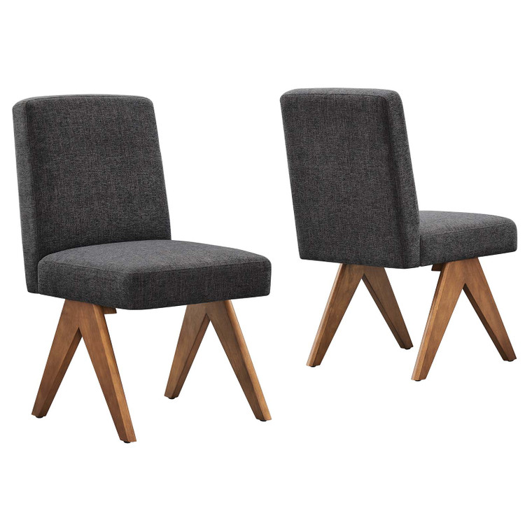 Lyra Fabric Dining Room Side Chair - Set Of 2 EEI-6509-HDG By Modway Furniture