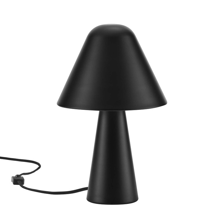 Jovial Metal Mushroom Table Lamp EEI-6529-BLK By Modway Furniture