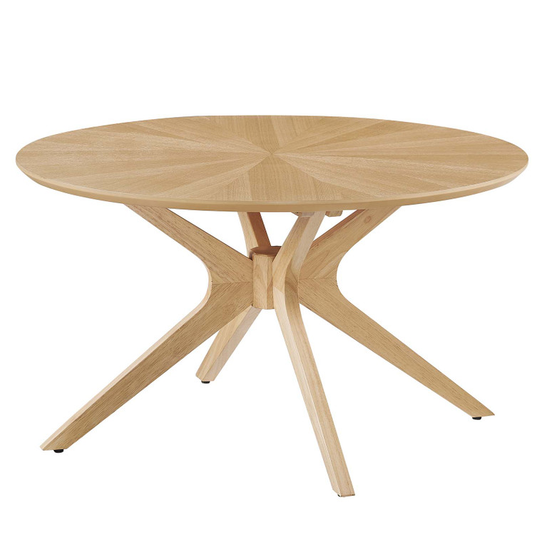 Crossroads Round Wood Coffee Table EEI-6557-OAK By Modway Furniture