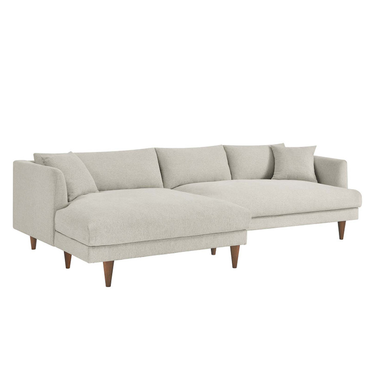 Zoya Left-Facing Down Filled Overstuffed Sectional Sofa EEI-6611-HEI By Modway Furniture