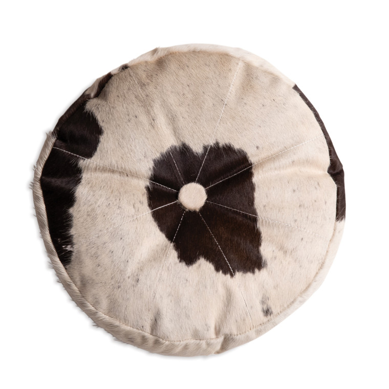 CTW Home Round Cowhide Throw Pillow 510765