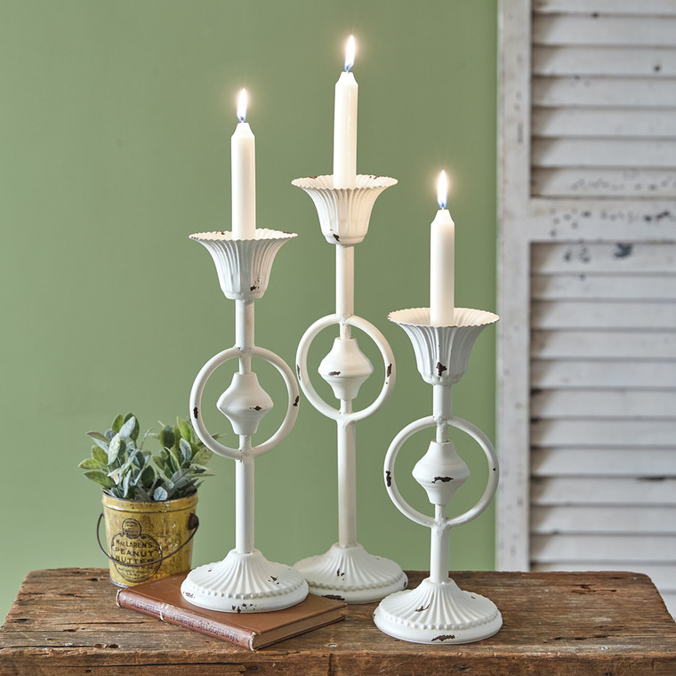 CTW Home Set Of Three Evelyn Taper Candle Holders 790214
