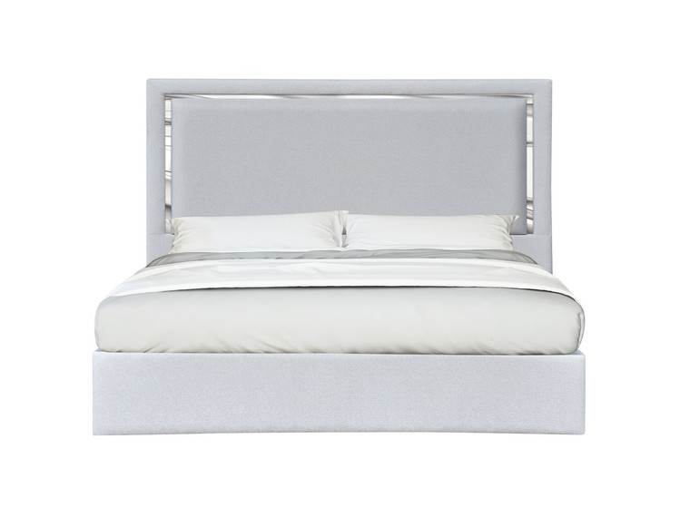 J&M Monet King Bed In Silver Grey 18741-K