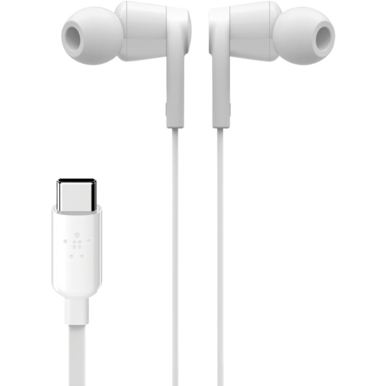 Soundform(Tm) Earbuds With Microphone, Usb-C(R) Connector, White BKNG3H0002BTW By Petra