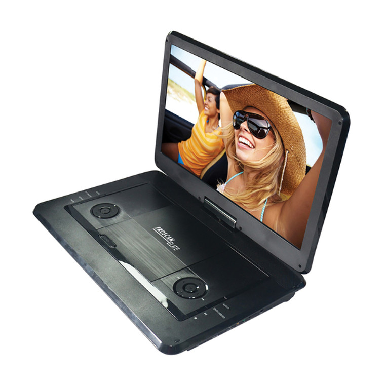 Elite 15.6-In. Portable Dvd Player With Swivel Screen And Earbuds, Pedvd1566, Black CURPEDVD1566 By Petra