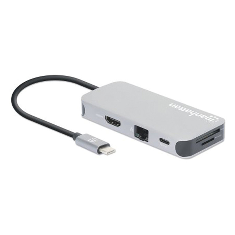 8-Port Usb-C(R) Docking Station, 100 Watt With Pd ICI130615 By Petra