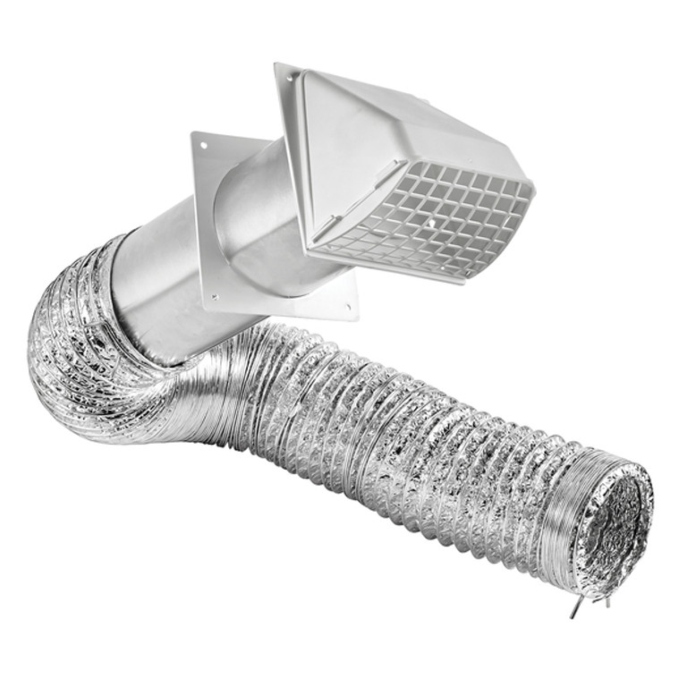 4X8 Transition Duct Vent Kit (White) LAO1375W By Petra