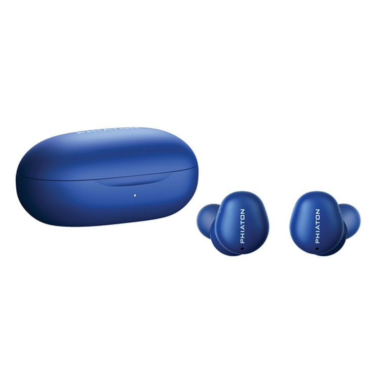 Bonobuds Bluetooth(R) Earbuds With Microphone And Charging Case, Digital Hybrid Active Noise Canceling, Ppu-Tn0610 (Midnight Blue) PHNTN0610BL01 By Petra