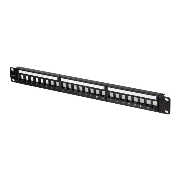 Vgs(Tm) Unshielded Modular Patch Panel With Labels, Unloaded (24 Port) TCTUPP600124 By Petra