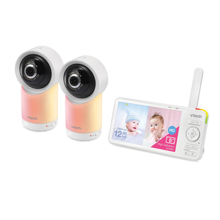 5-In Pan-And-Tilt Video Baby Monitor With Night Light VTERM57662HD By Petra