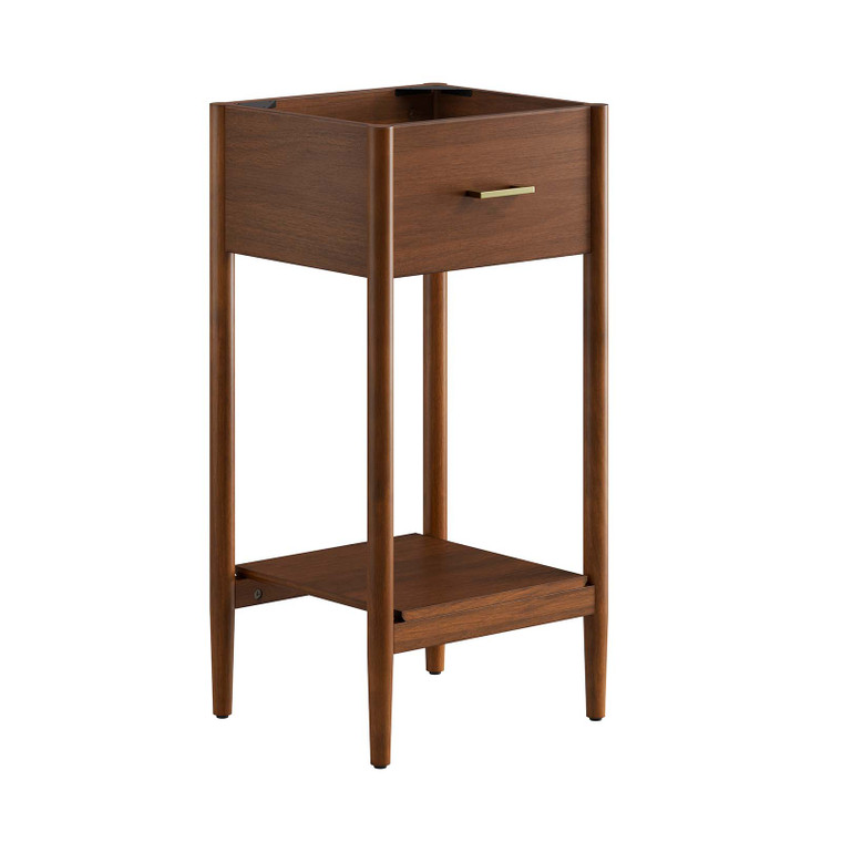 Zaire 18" Bathroom Vanity Cabinet (Sink Basin Not Included) - Walnut EEI-6351-WAL By Modway Furniture