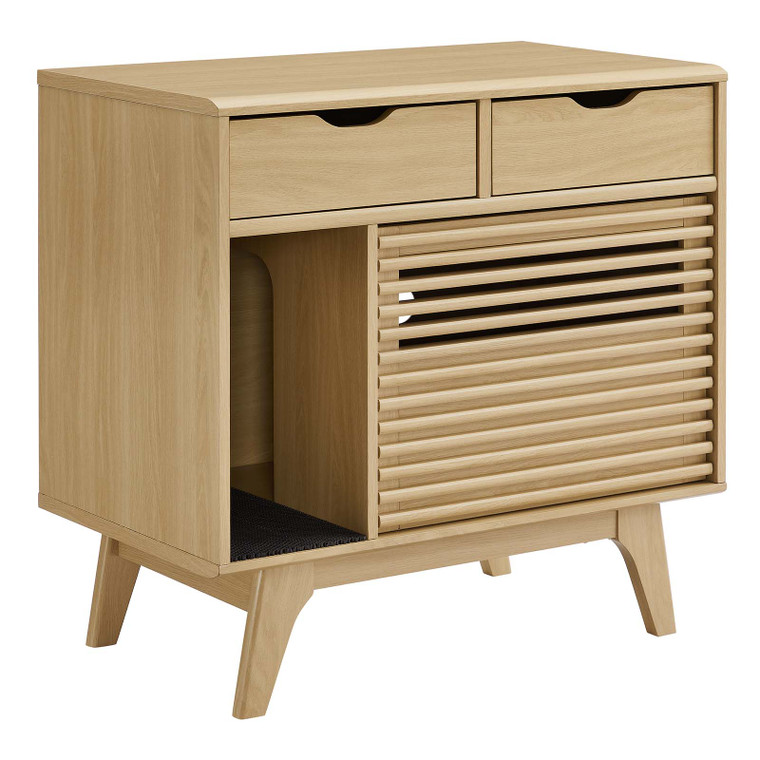 Render Cat Cabinet - Oak EEI-6796-OAK By Modway Furniture