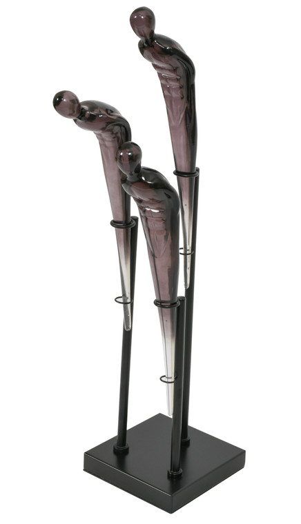AFD Home 12023836 3 Acrylic Acrobats On Iron Stand