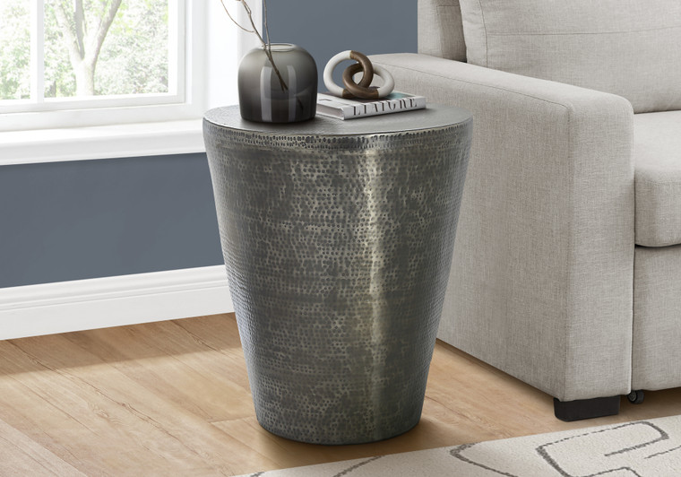 Monarch Grey Metal Accent Table I 3924