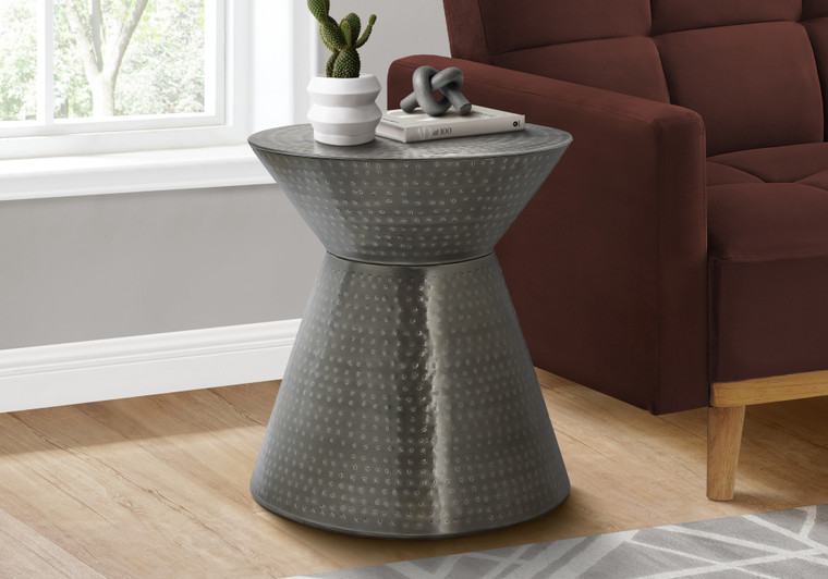 Monarch Grey Metal Accent Table I 3929