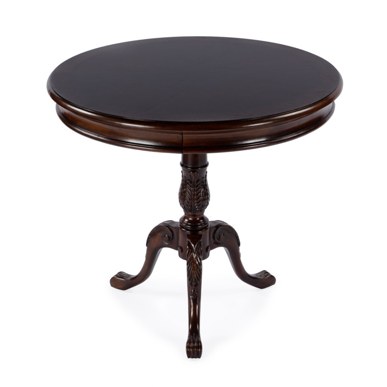Butler Company Carissa 30" Round Pedestal Foyer Table, Dark Brown 533211 "Special"
